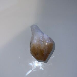 Unknown Palm Size Crystal - Yellow & Clear